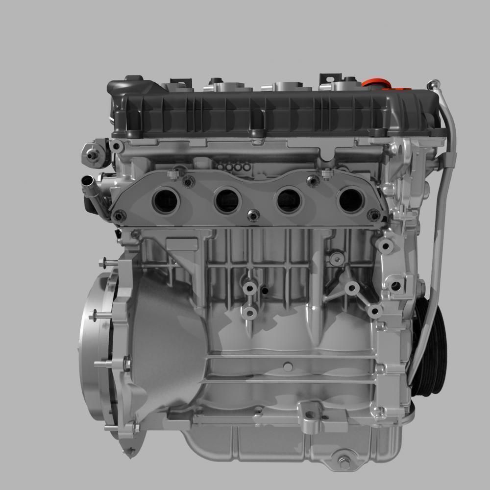 Mitsubishi Engine 3D model_6