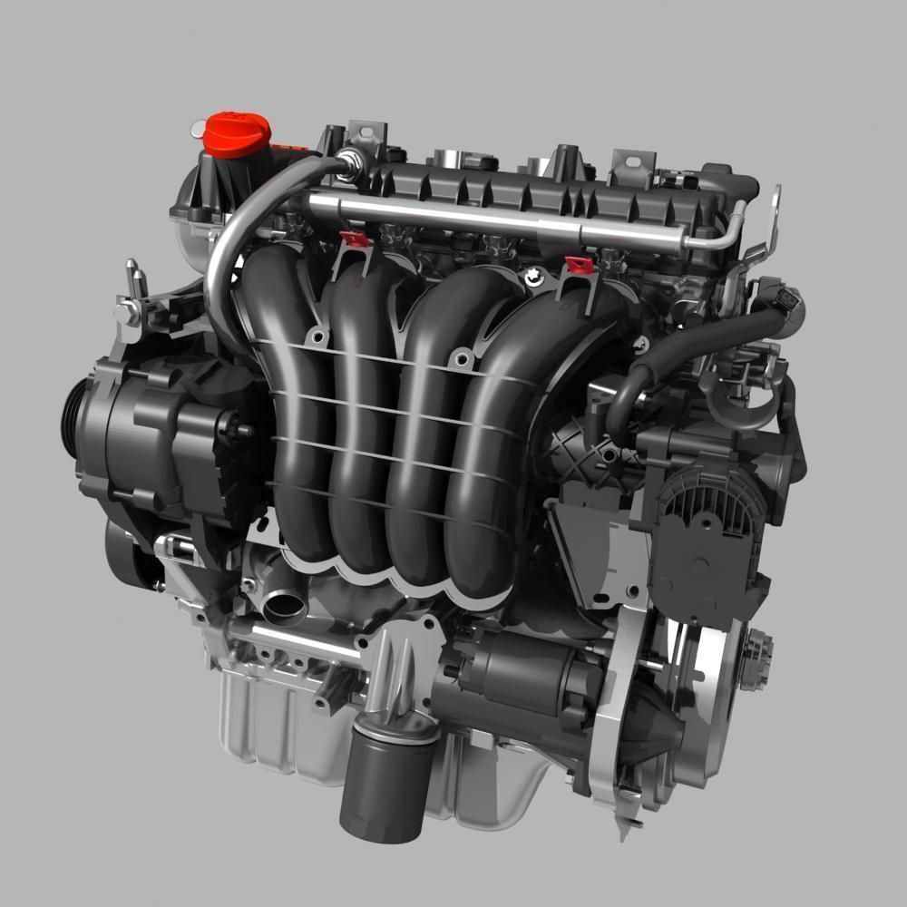 Mitsubishi Engine 3D model_15
