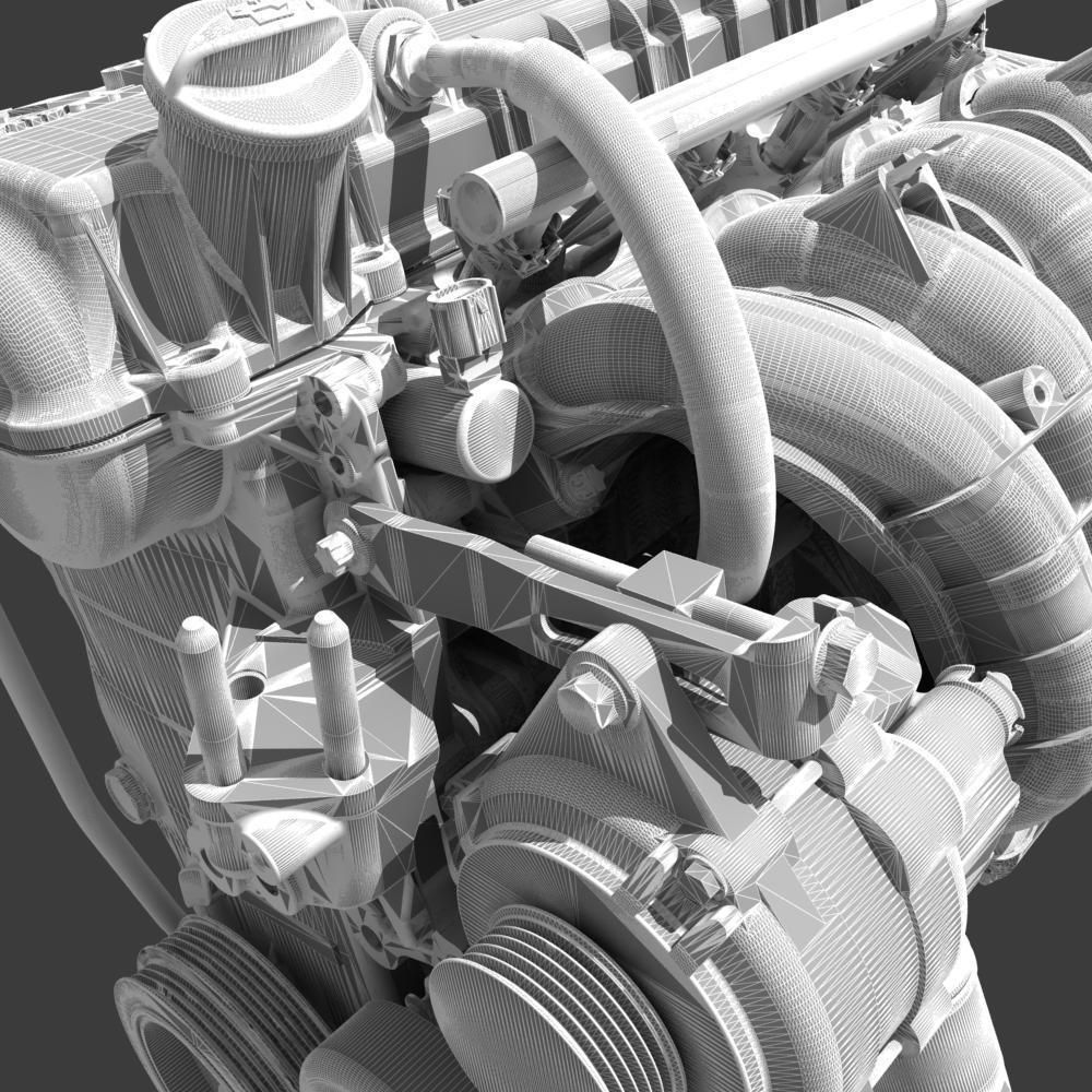 Mitsubishi Engine 3D model_27