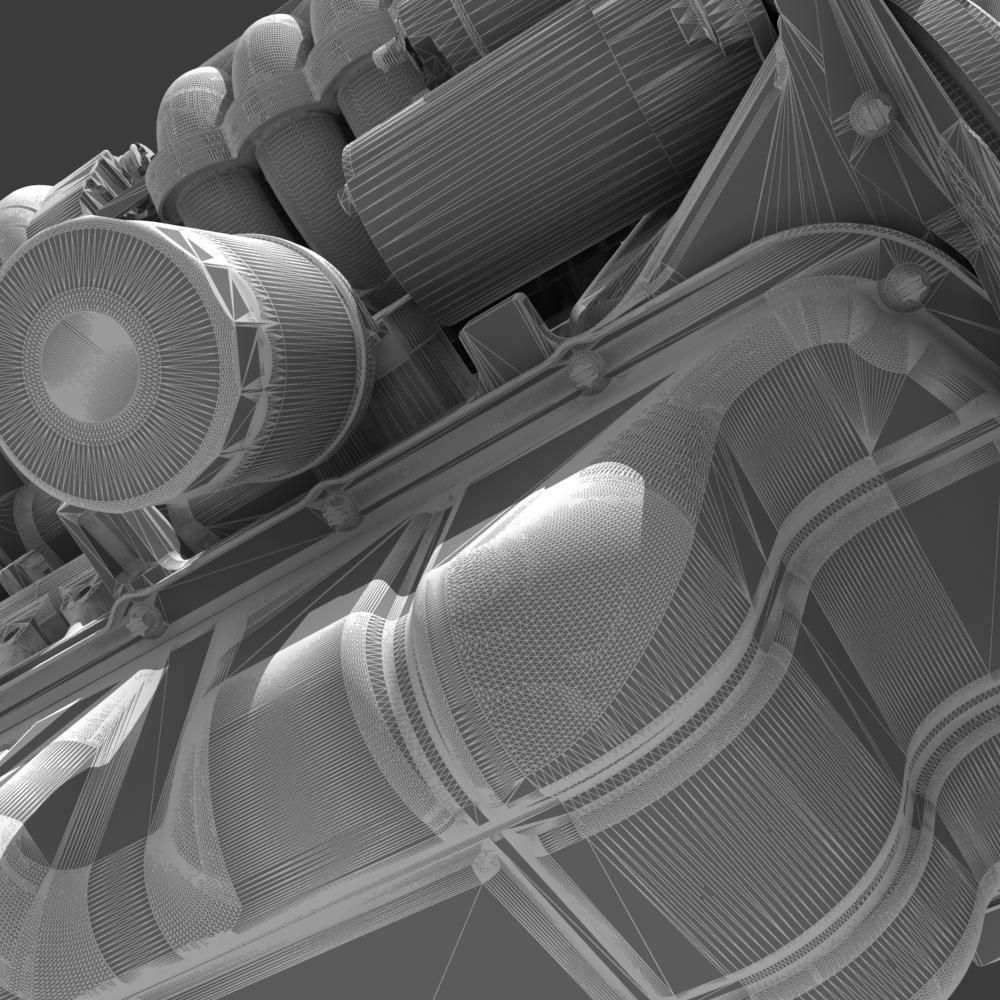 Mitsubishi Engine 3D model_30