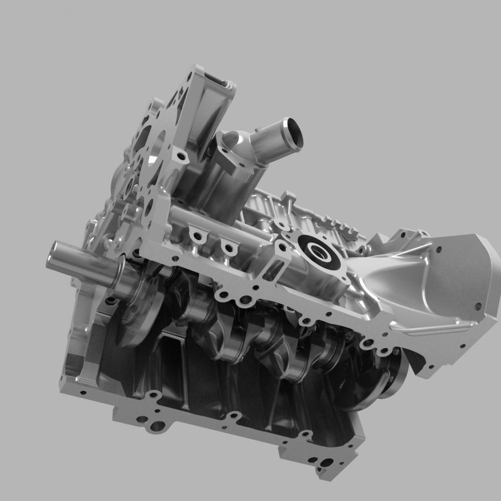 Mitsubishi Engine 3D model_21