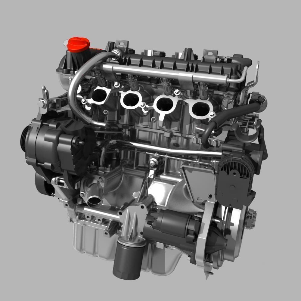 Mitsubishi Engine 3D model_18