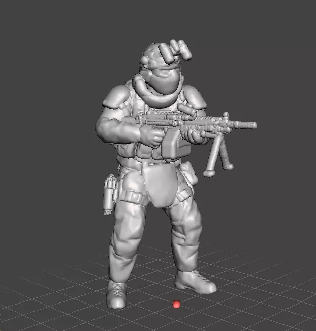 VELIKAN OPERATOR MINIATURE MODEL FOR SCIFI OR WARGAMES RPG DND 3D print model