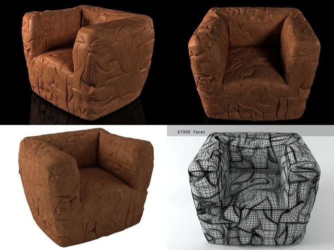 Sponge chair 3D model