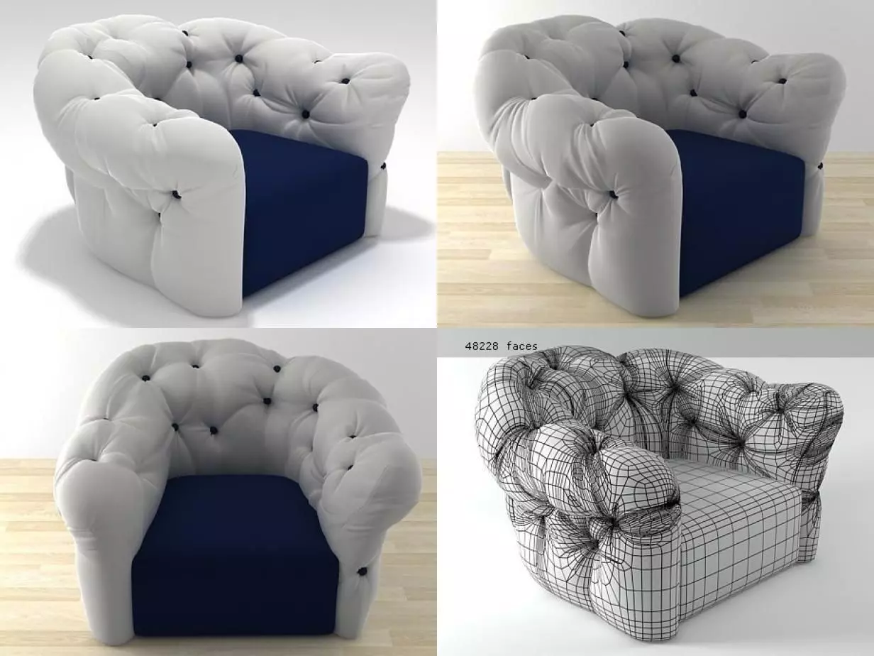 Nubola Armchair 3D model_0