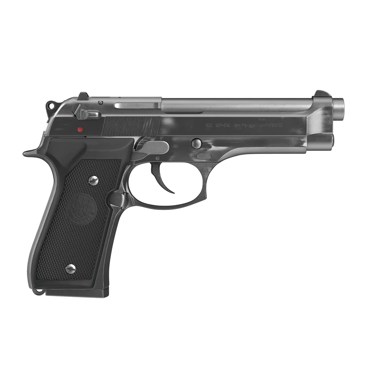 Semi Automatic Pistol Beretta 92F 3D model