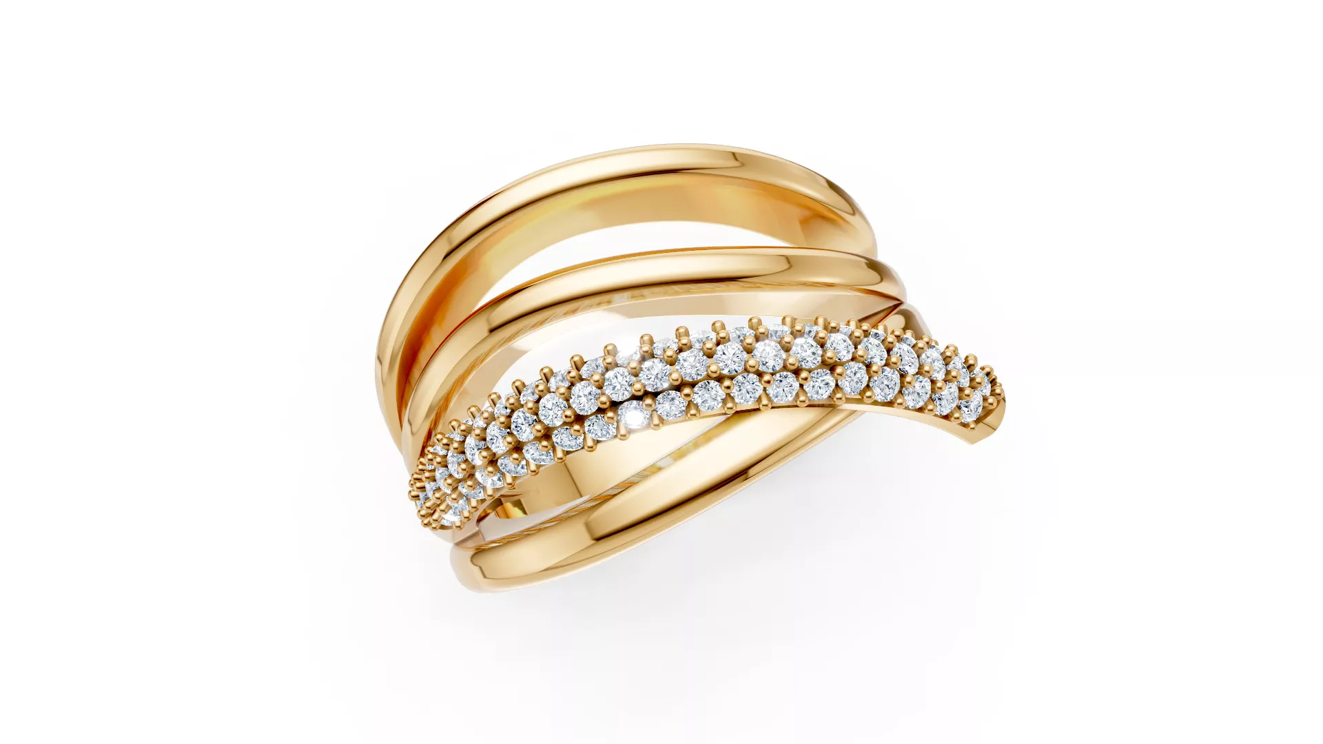 Diamonds Ring 3D print model