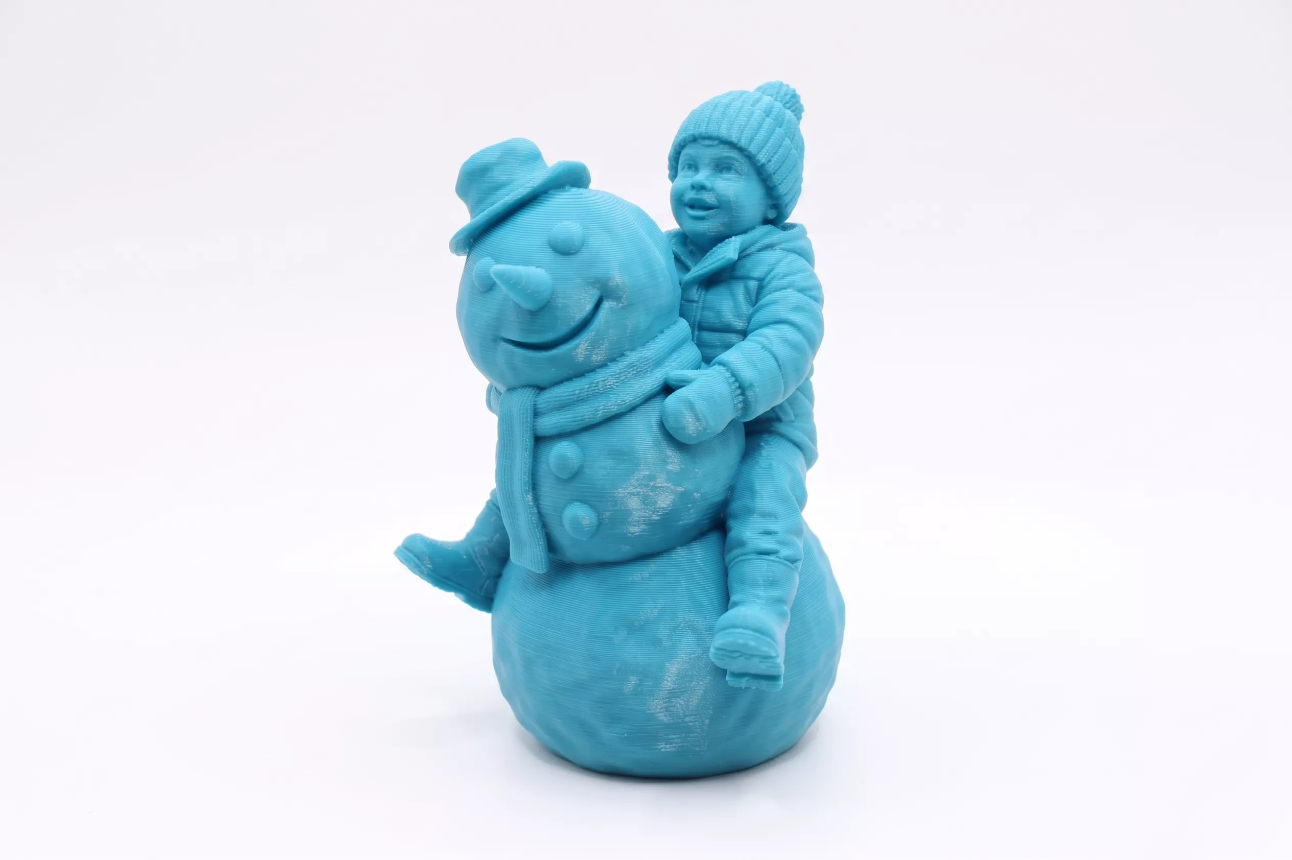 The boy and the snowman 3D print model