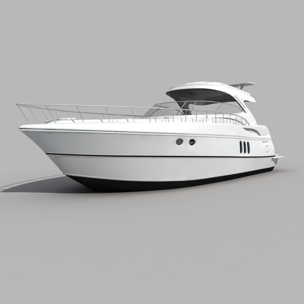 Yacht 01 3D model_10