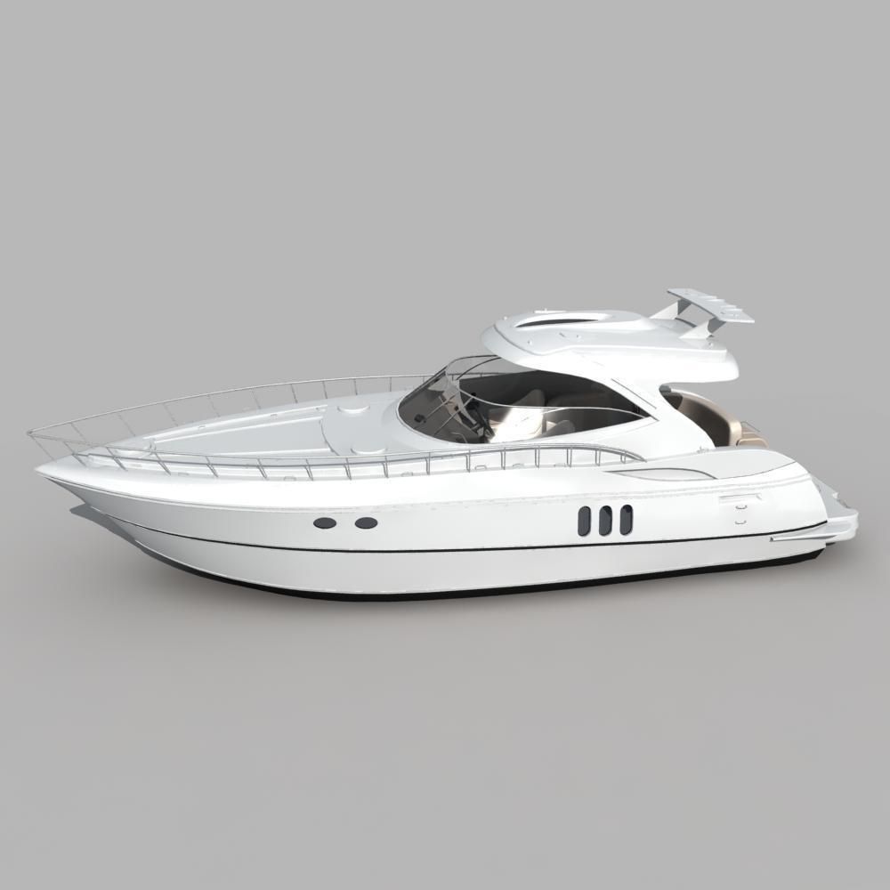 Yacht 01 3D model_3