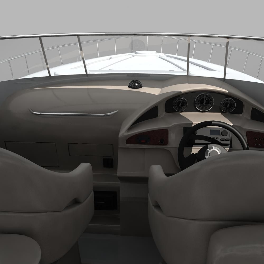 Yacht 01 3D model_8