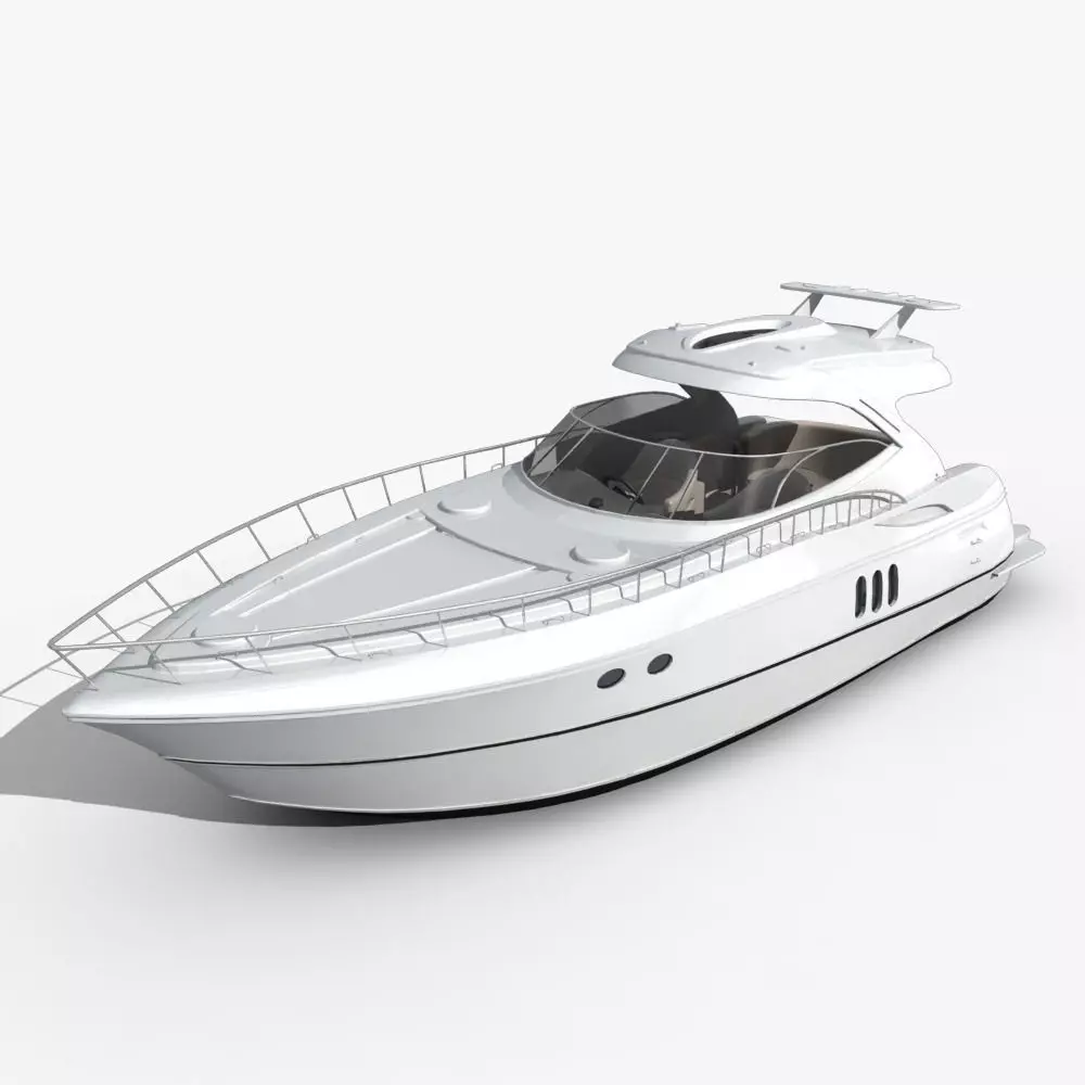 Yacht 01 3D model_0