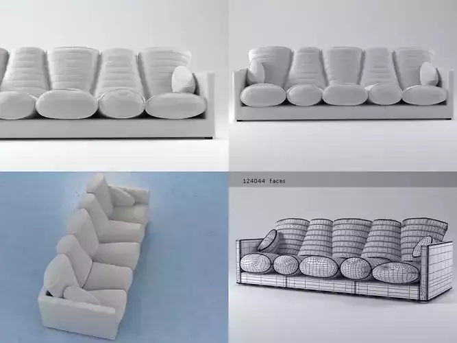 Prosciutto sofas 3D model