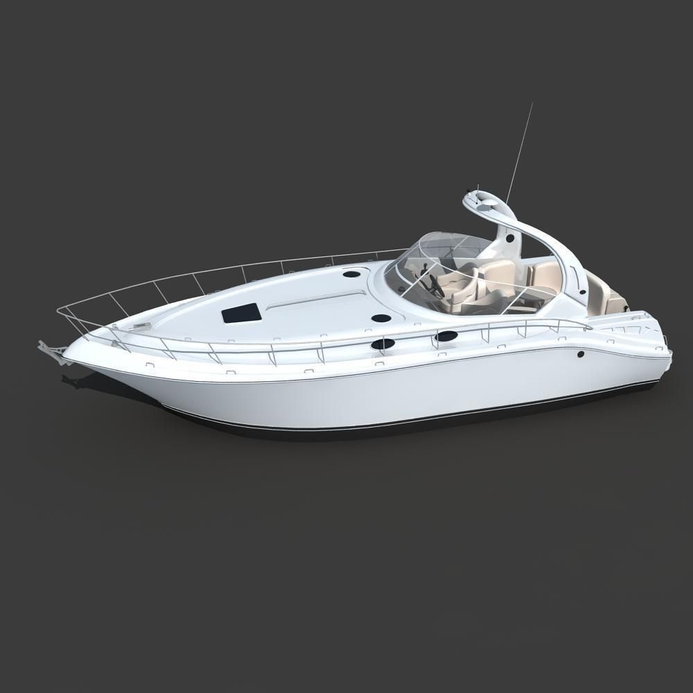 Yacht 02 3D model_4