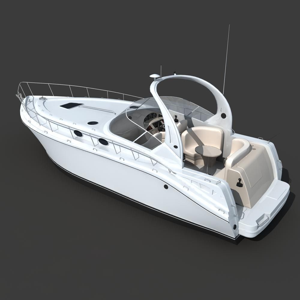 Yacht 02 3D model_1