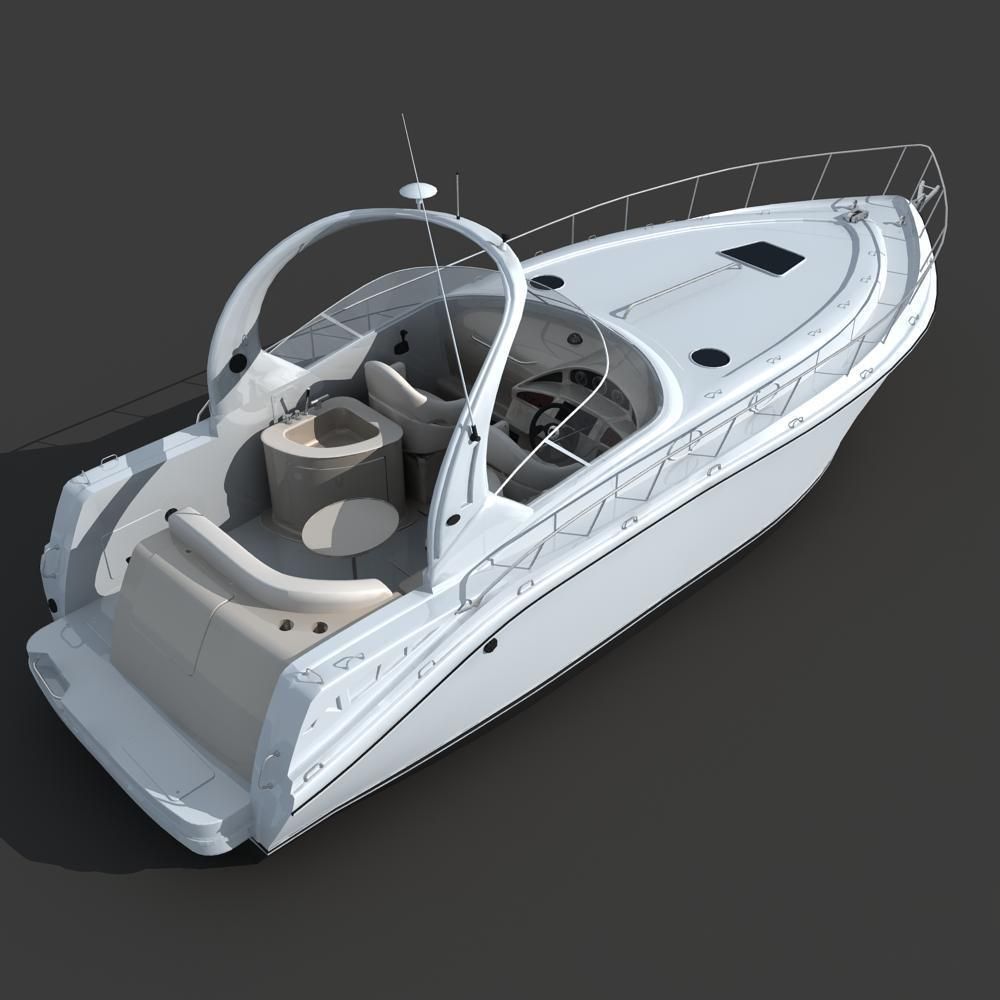 Yacht 02 3D model_5