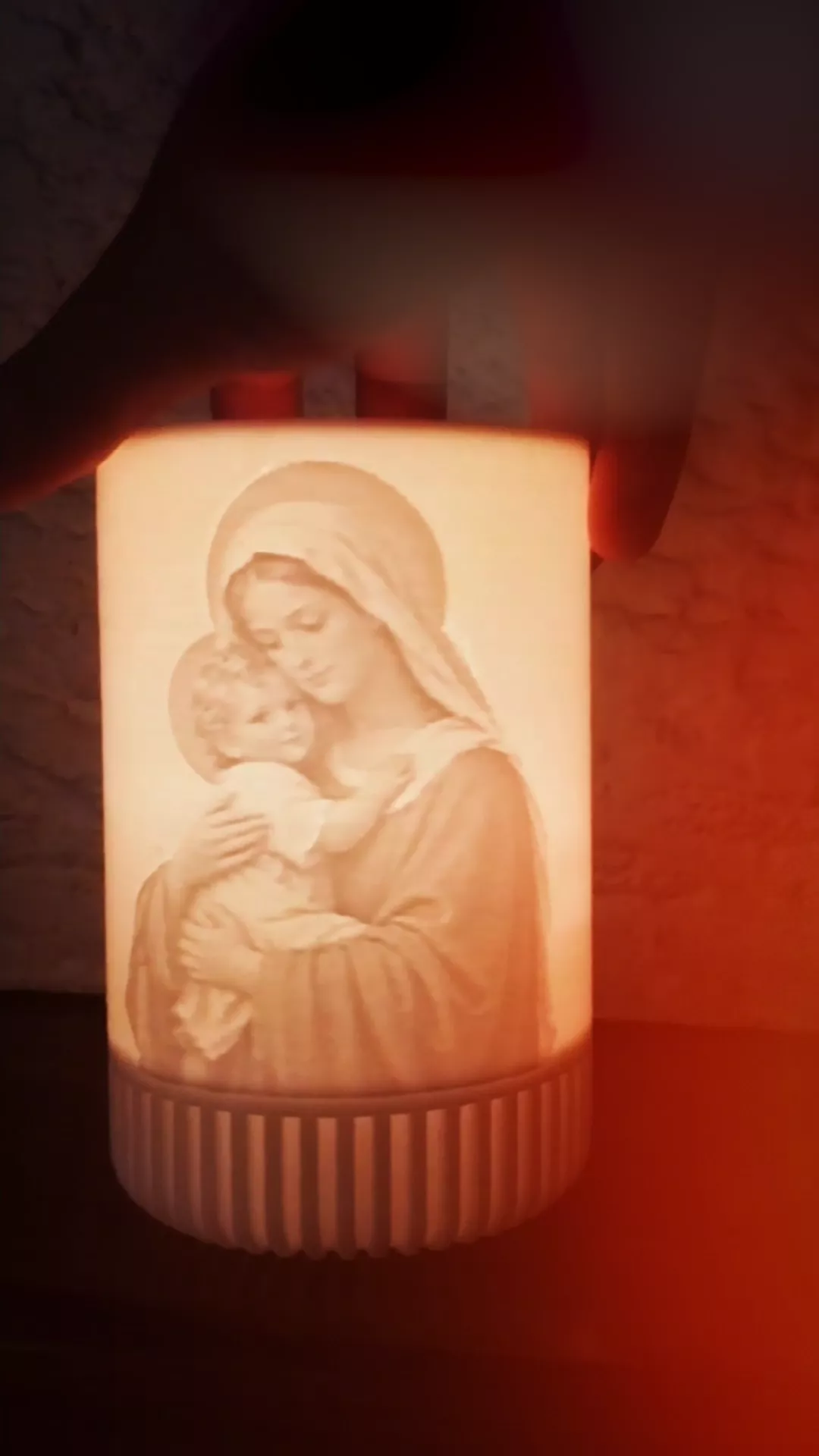 lithophane candle 3D print model
