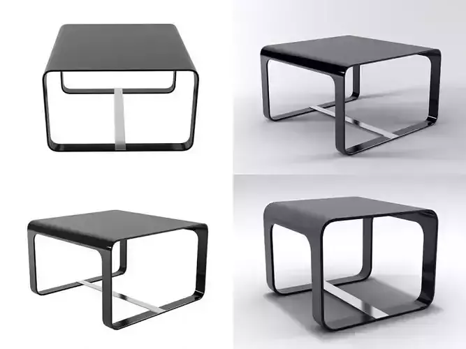 Tilson four different tables with metal legs 3D model