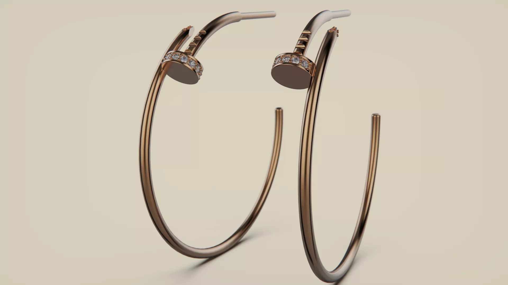 Earring Clou 3D print model