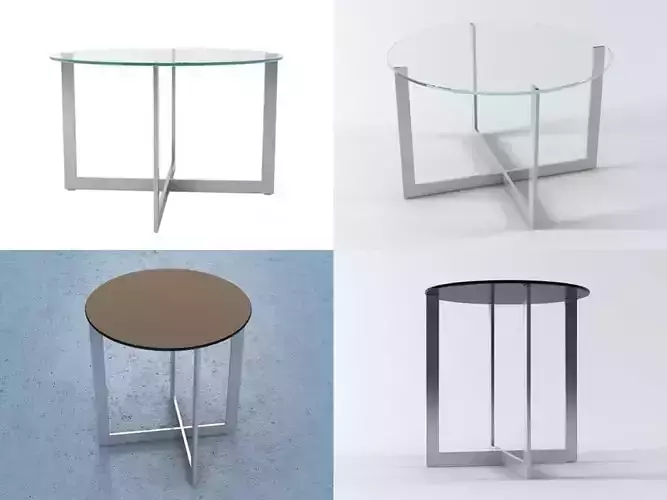Domino Round Tables 3D model
