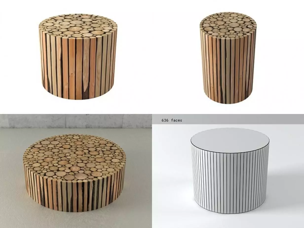 Alder Rounds 3D model_0