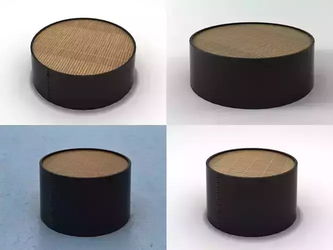Dimsum coffee table with wooden top