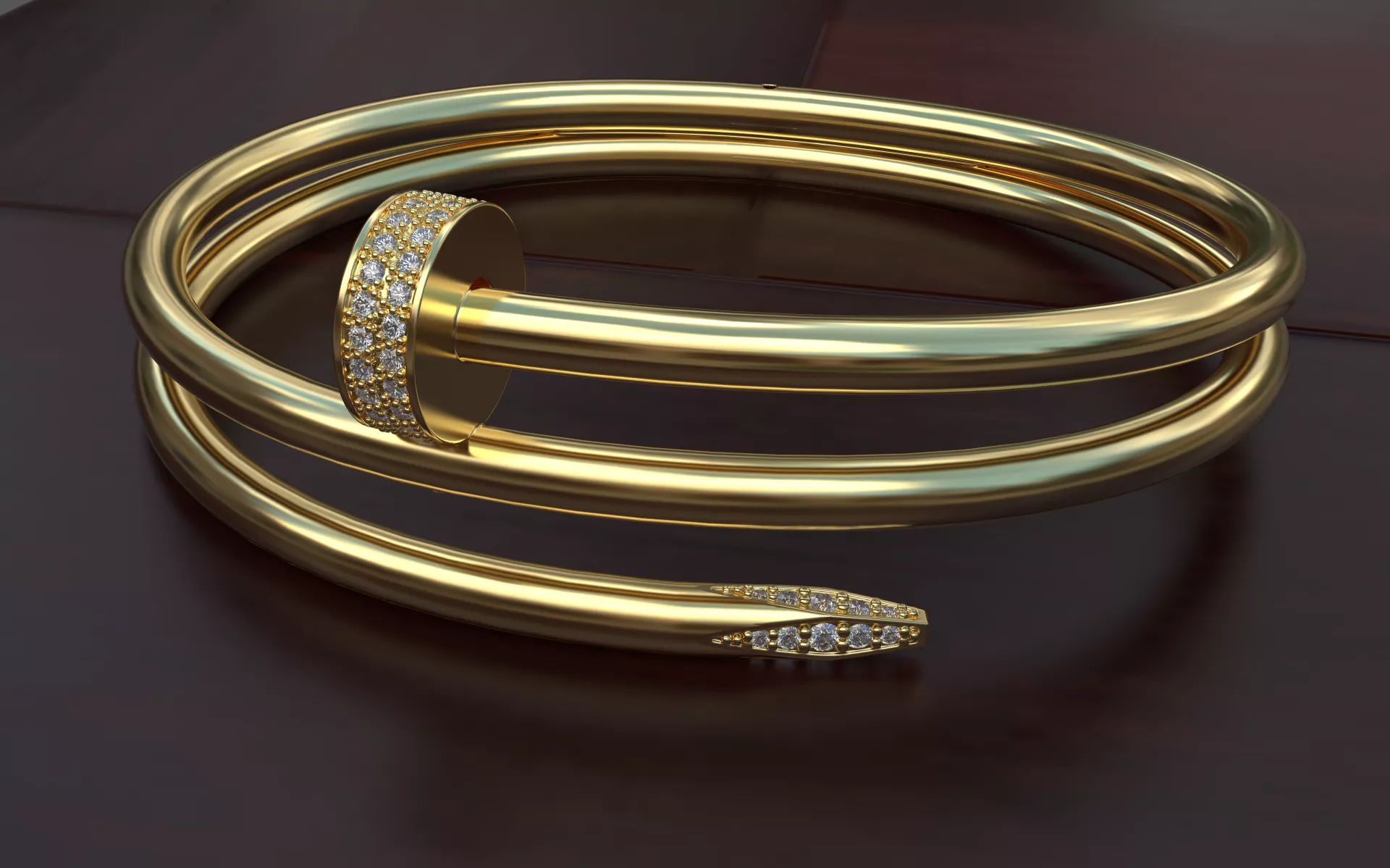 Bracelet Clou Double 3D print model