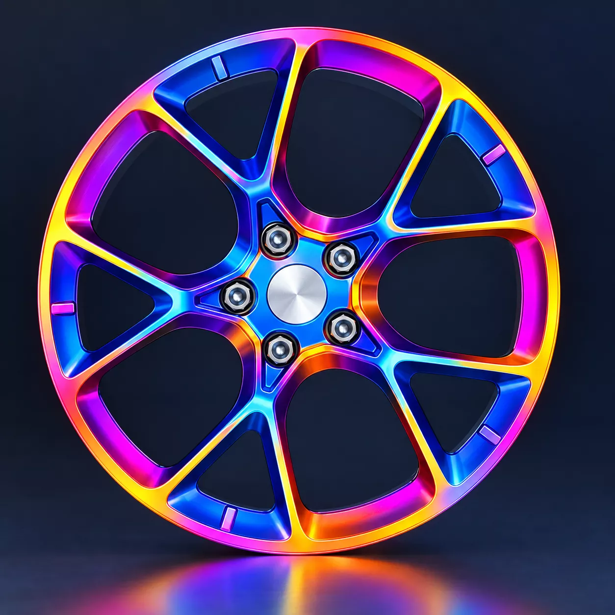 Sporty Black Red Alloy Wheel Rim High Detail Car Wheel 3D Model 3D print model