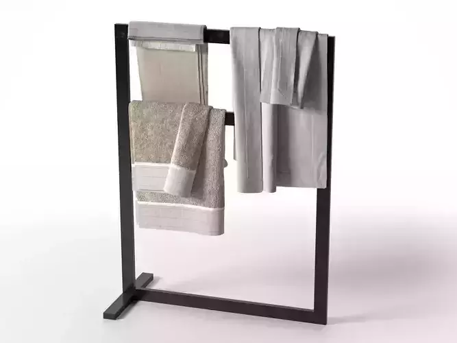 Free Standing Towel Rail 3D model