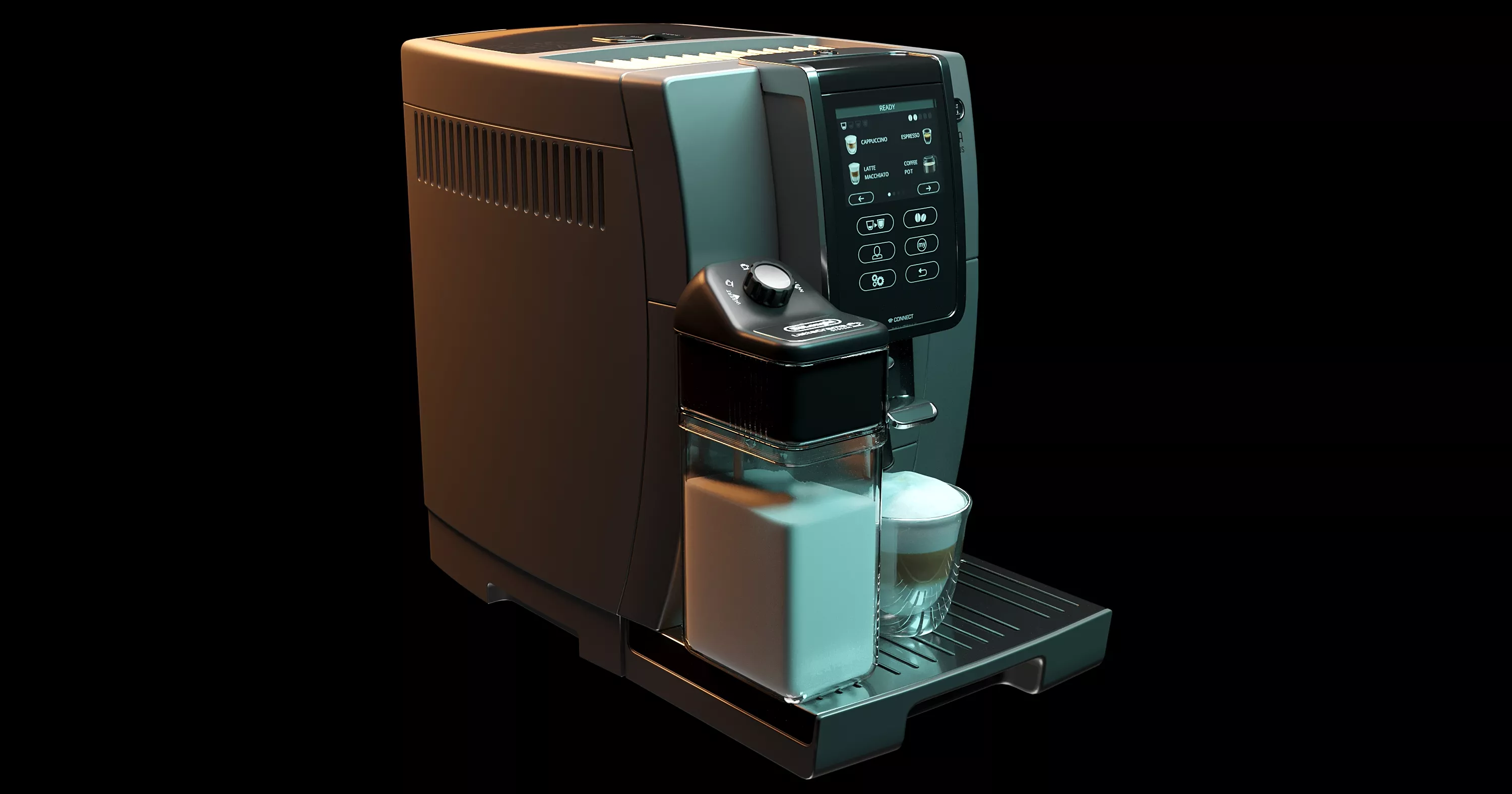 Modern Automatic Coffee Machine 3D Model Free 3D model