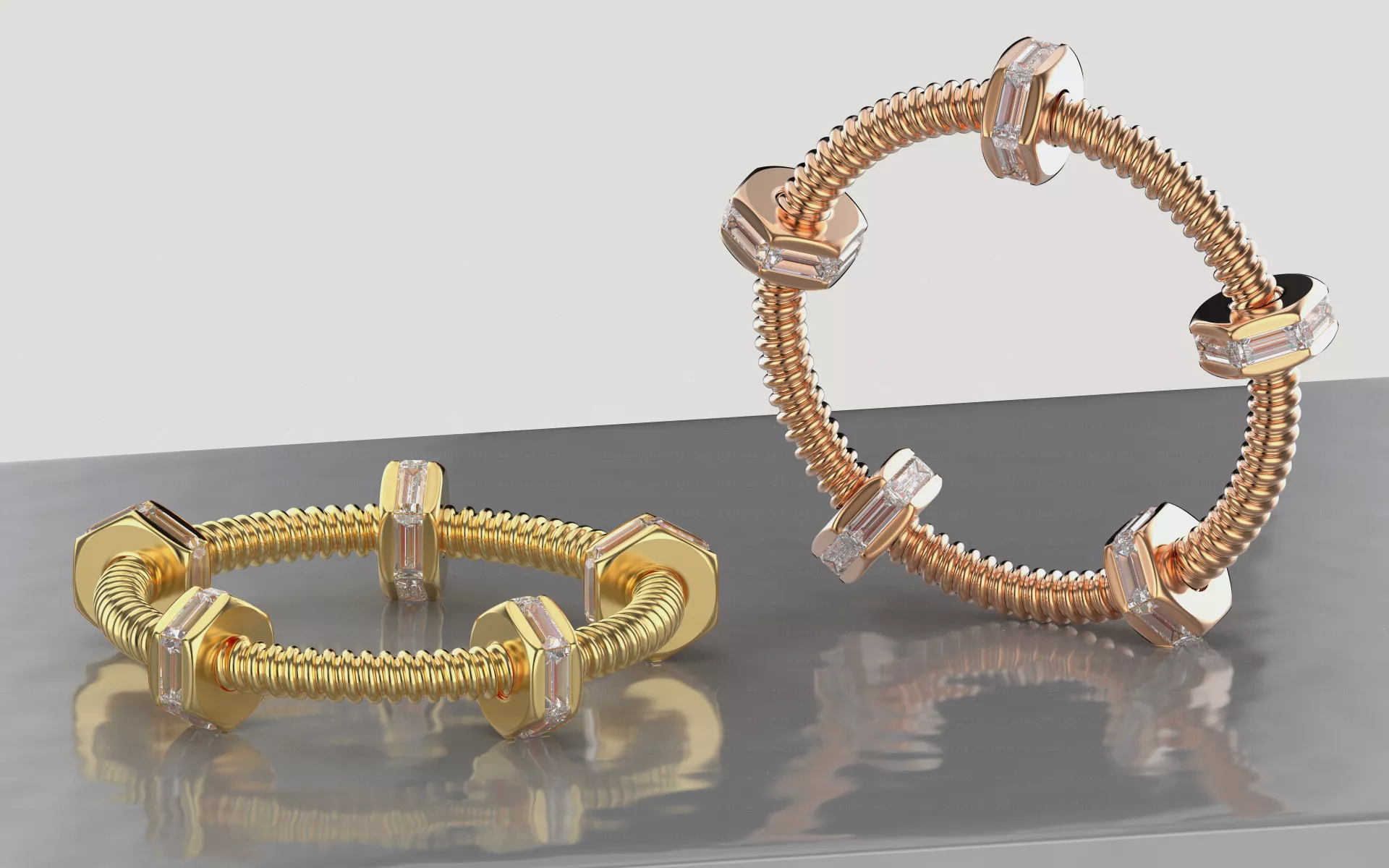 Ring Ecrou bolt 3D print model