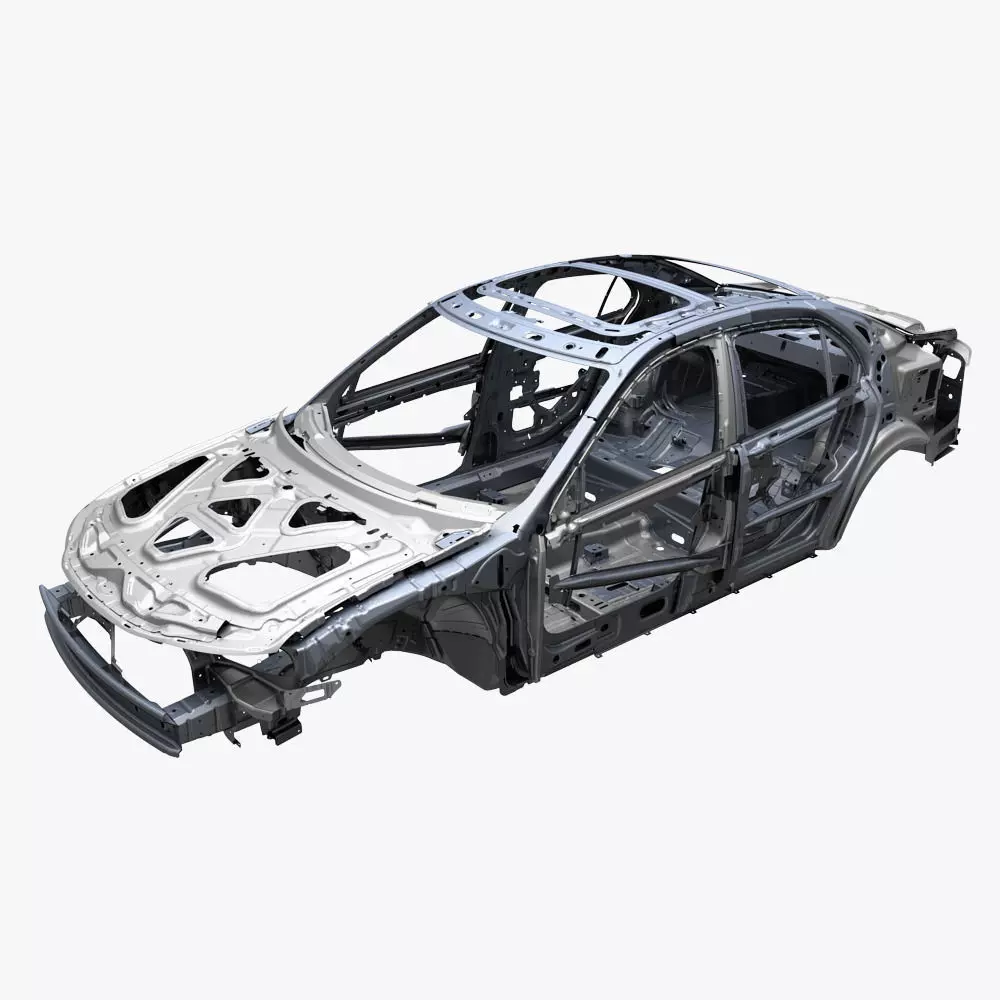 Car frame 3D model_0