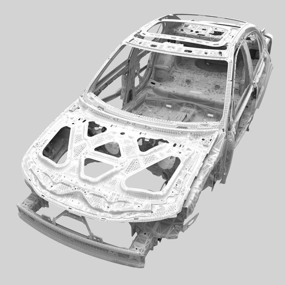 Car frame 3D model_22