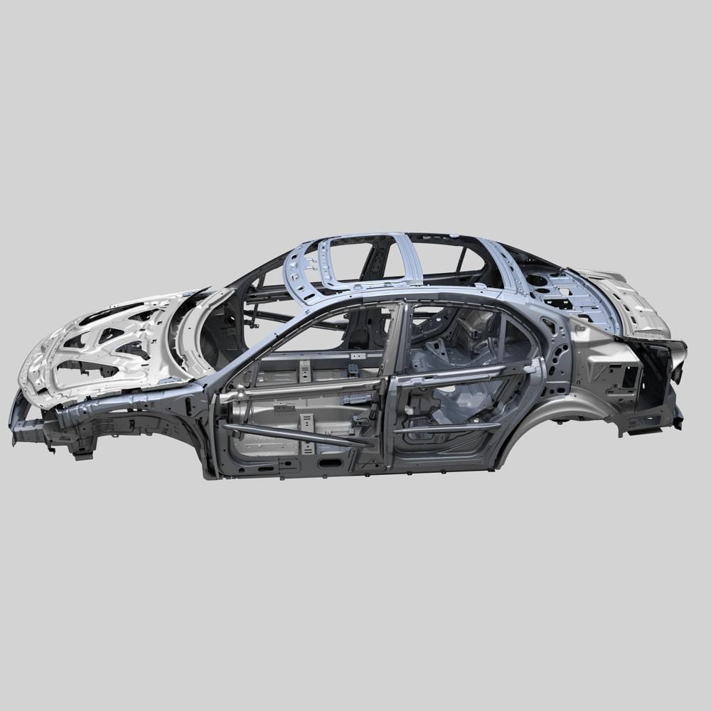 Car frame 3D model_1