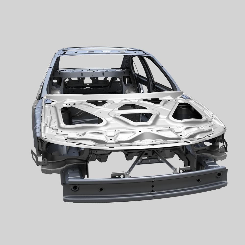 Car frame 3D model_4