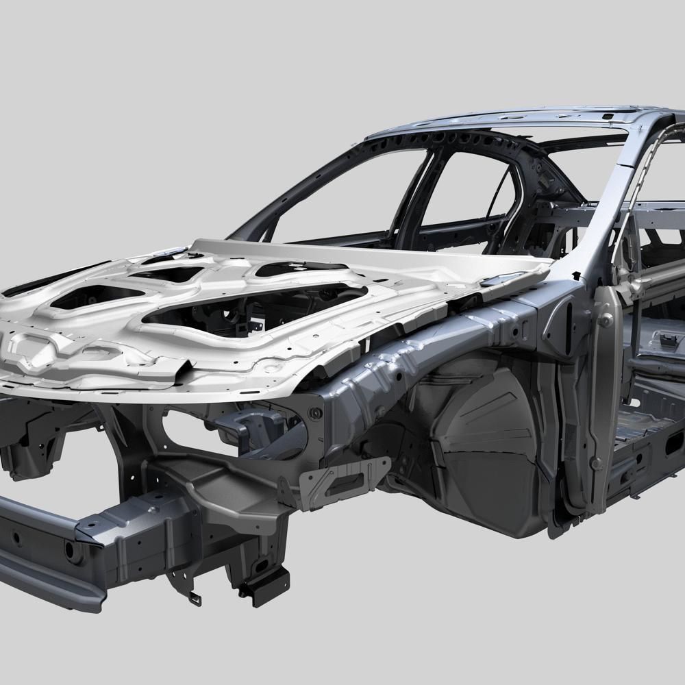 Car frame 3D model_7