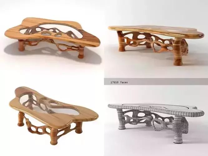 California Craftsman Table 3D model