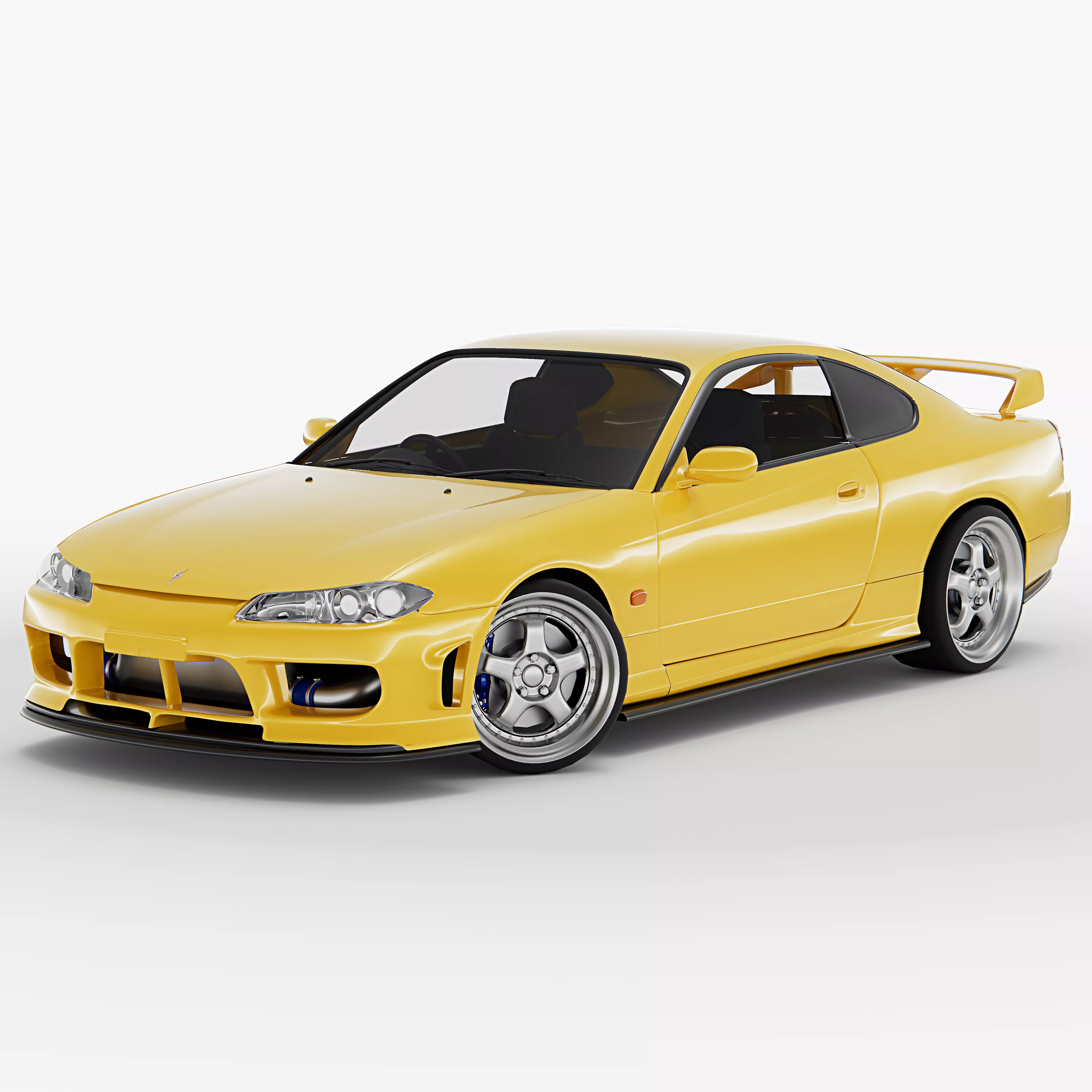 Nissan Silvia S15 Rigged 3D model