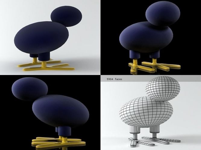 Tipi bird 3D model