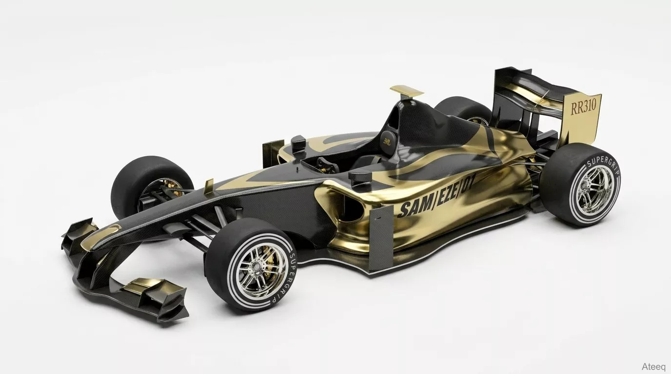3D Printable F1 Car - Formula Racing Sports Car 3D print model 3D print model