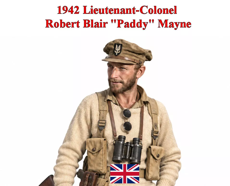 1942 Lt Colonel Robert Blair Paddy Mayne SAS 3D print model