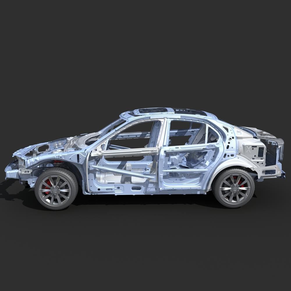 Car Frame 03 3D model_1