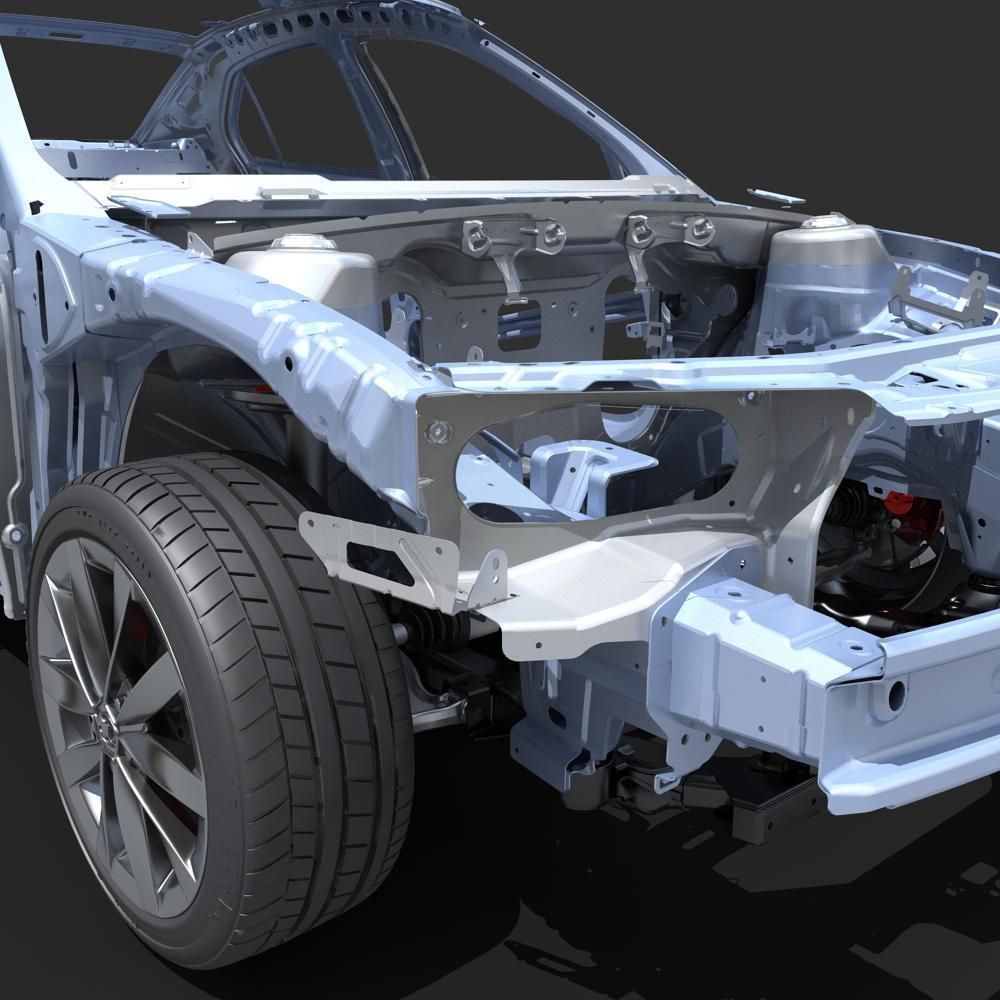 Car Frame 03 3D model_13