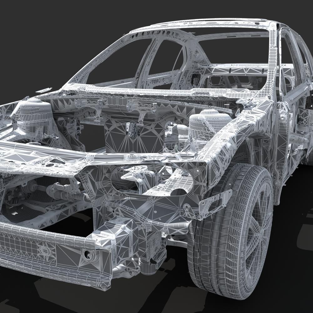 Car Frame 03 3D model_26
