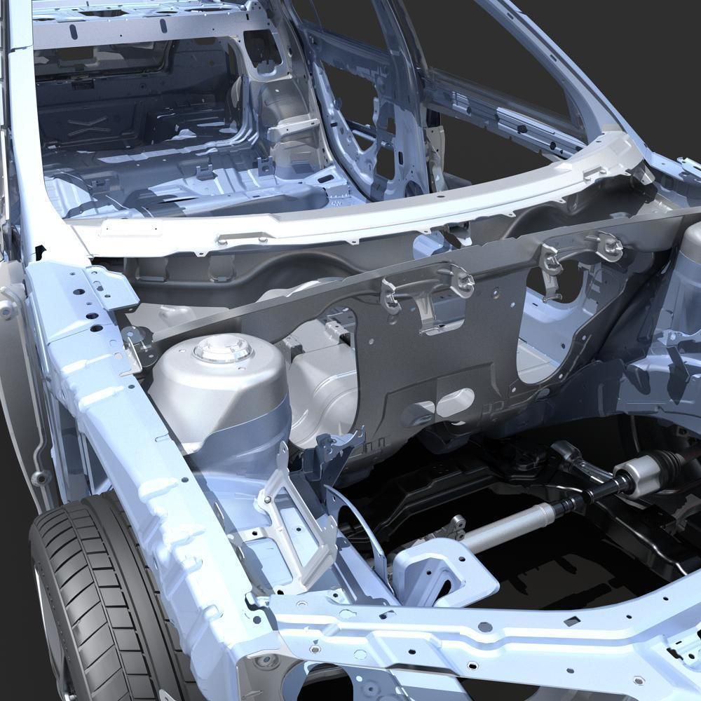 Car Frame 03 3D model_11