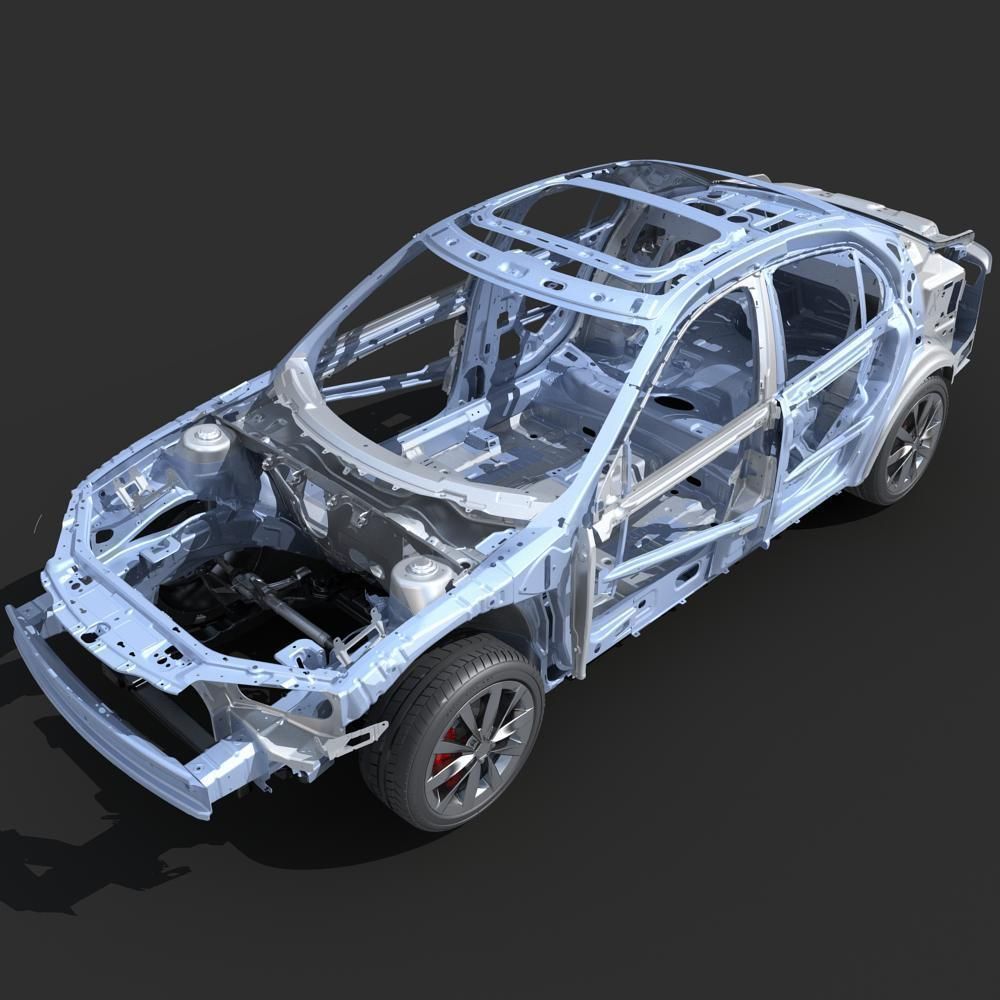 Car Frame 03 3D model_3