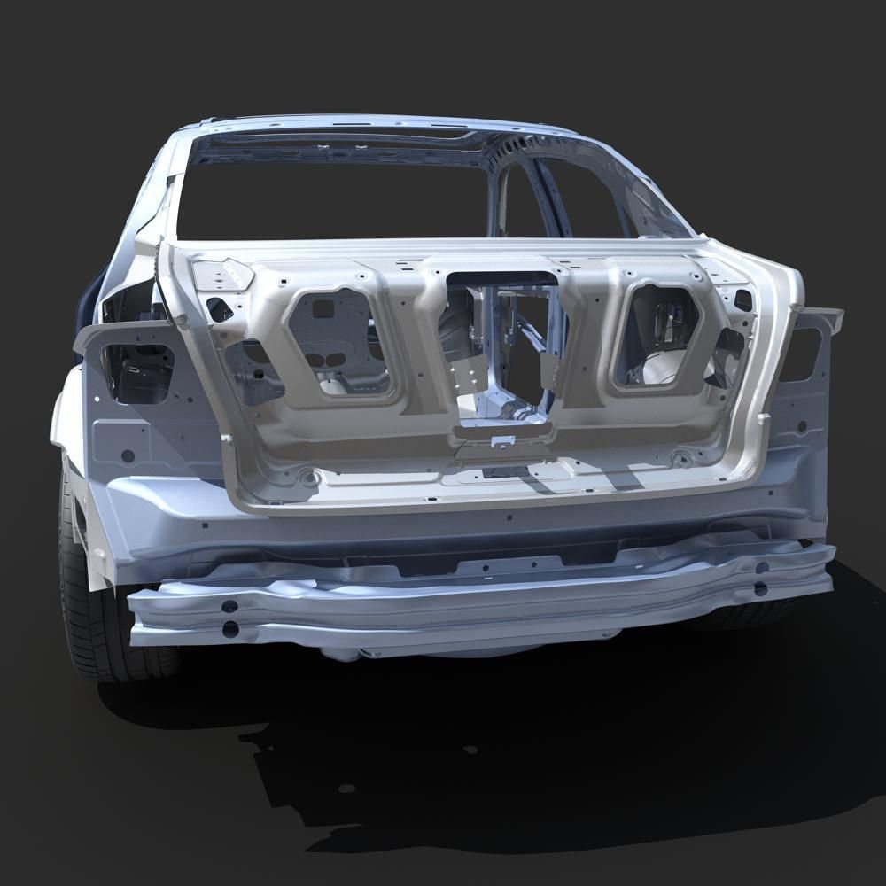 Car Frame 03 3D model_5