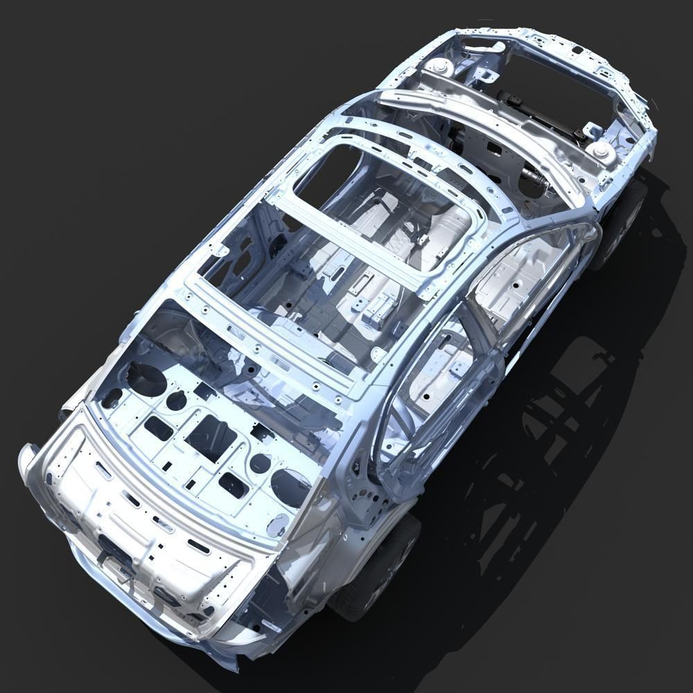 Car Frame 03 3D model_7