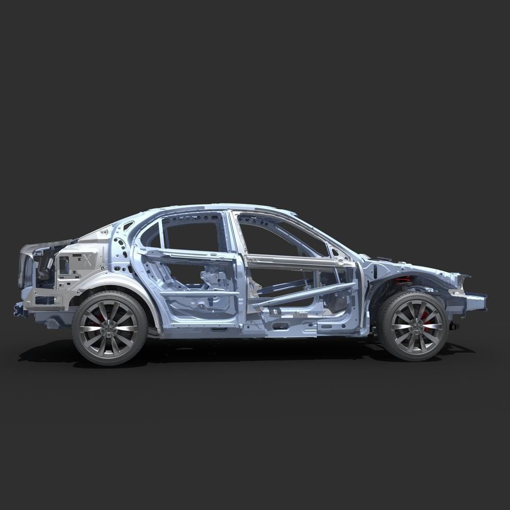 Car Frame 03 3D model_6