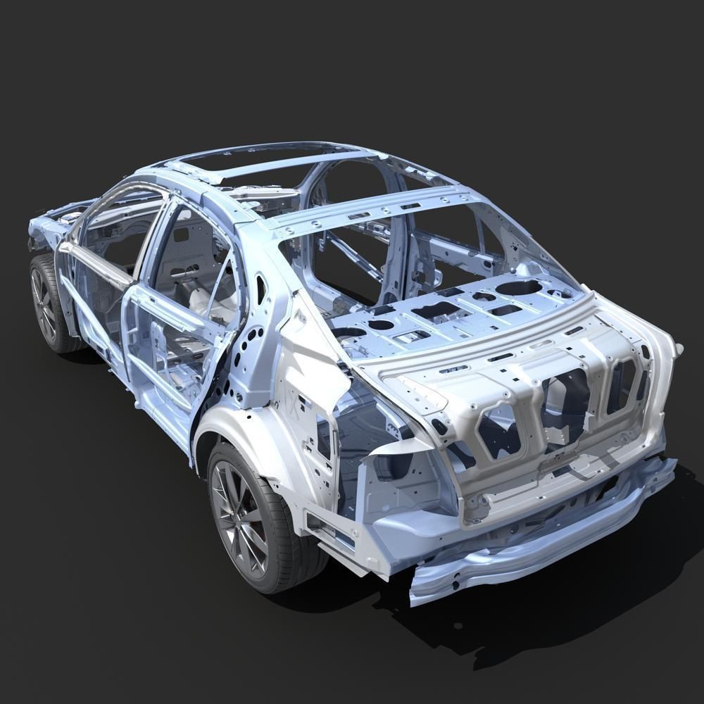 Car Frame 03 3D model_9